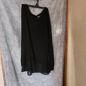 a.n.a Black Textured Knit Top